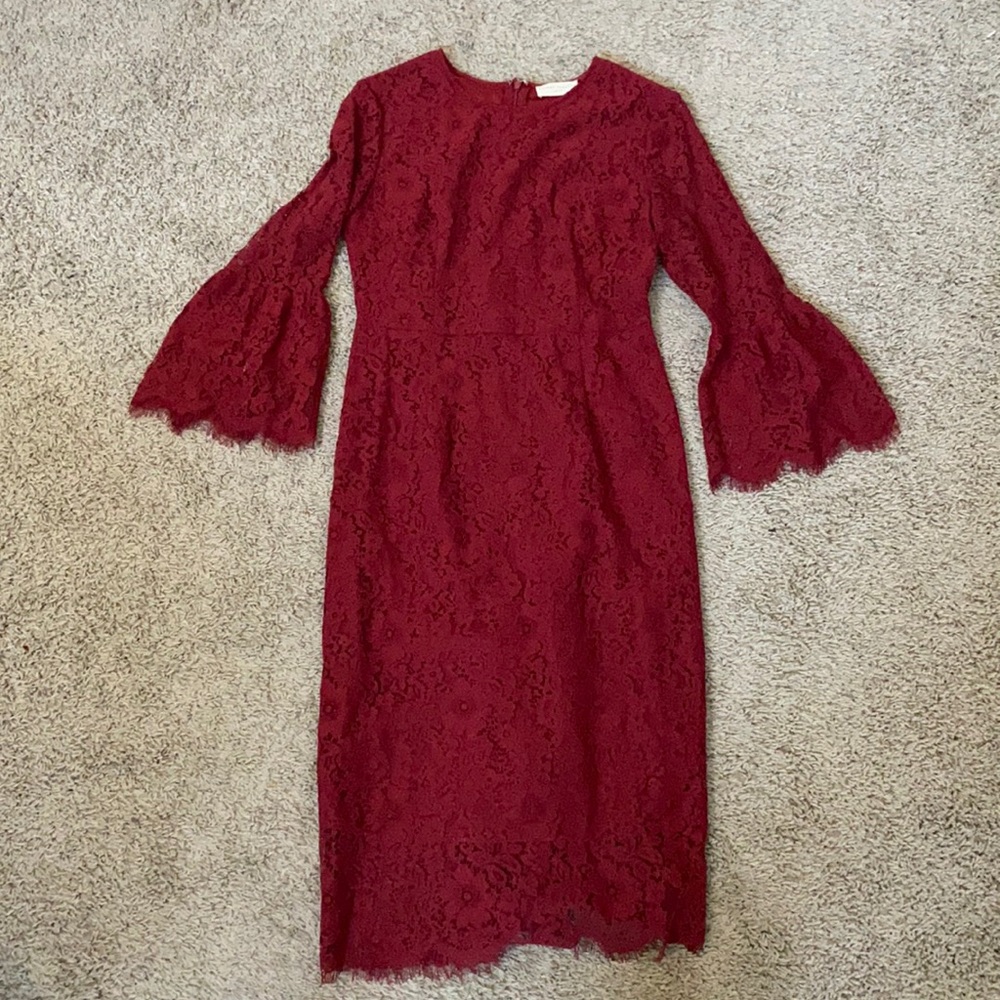 Beautiful wine colored lace dress